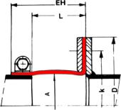 Type 51 - Fabric Expansion Joint | dimensional sketch