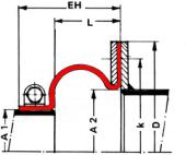 Type 53 - Fabric Expansion Joint | dimensional sketch