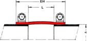 Type 11 - Fabric Expansion Joint | dimensional sketch