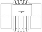 Type HWA - Axial Expansion Joint | dimensional sketch