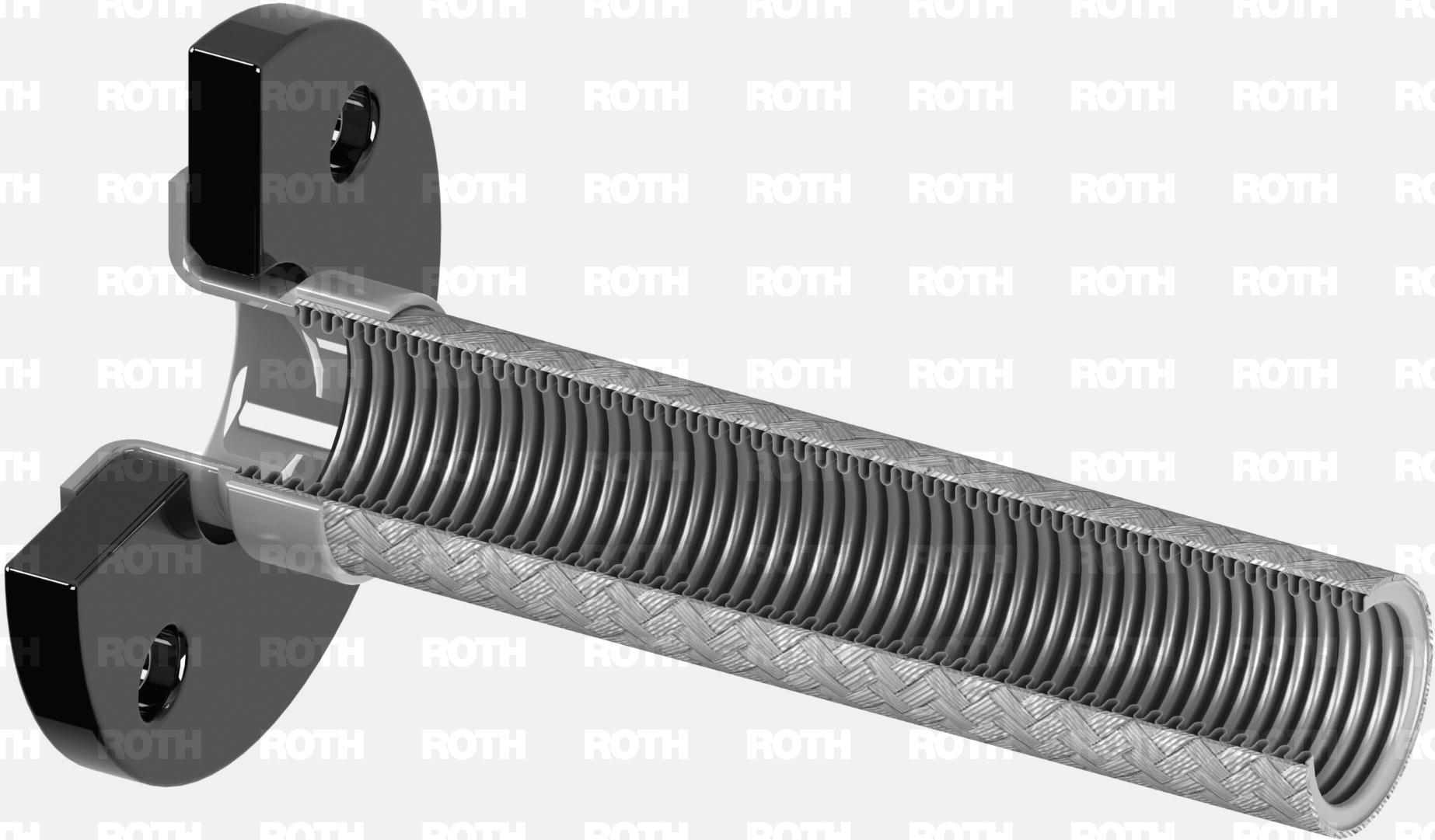 3/4 - SS321 Corrugated Metal Hose w/ Double SS304 Braid - (P4DB-H4021-012)